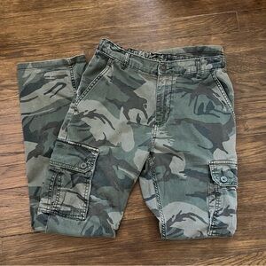 Wrangler Straight Leg Camo Cargo Pants